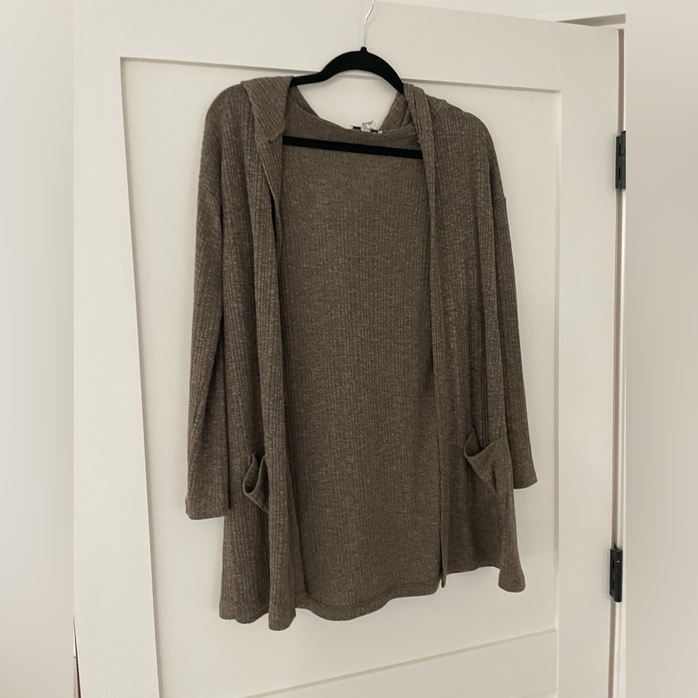 American Eagle Hooded Cardigan